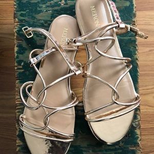 Rose Gold Sandals Merona size 7.5